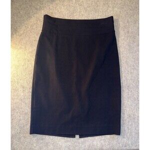 Women Maurices Skirt Size S Black Straight Wide Elastic Waist